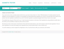Tablet Screenshot of cosmetictester.info